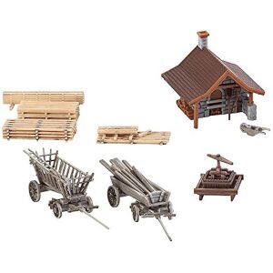 Faller FA 232359 Baking House with Accessories, Accessories for Model Railway, Model Making, Brown, Grey Faller FA 232359 Baking House with Accessories, Accessories for Model Railway, Model Making, Brown, Grey
