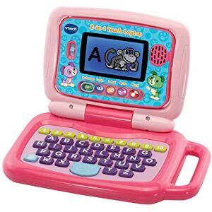 VTech 80-600954 2-in-1 Touch Laptop Preschool Toy Pink, German Version VTech 80-600954 2-in-1 Touch Laptop Preschool Toy Pink, German Version