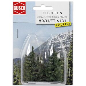 Busch Realistic Fir Trees 2 X 55mm Busch Realistic Fir Trees 2 X 55mm