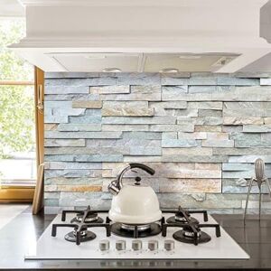 CREARREDA Kitchen Back Wall Self-Adhesive Made in Italy Easy to Use Splash Guard Made of PVC Water Resistant and Durable CREARREDA Kitchen Back Wall Self-Adhesive Made in Italy Easy to Use Splash Guard Made of PVC Water Resistant and Durable