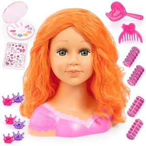 Bayer Design 90088BO Hairdressing Head Charlene Super Model with accessories, 27 cm, red hair Bayer Design 90088BO Hairdressing Head Charlene Super Model with accessories, 27 cm, red hair