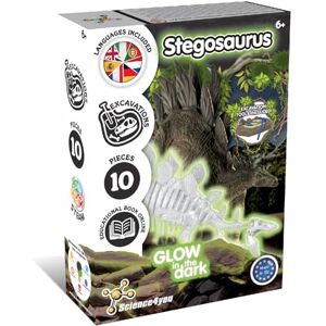 Science4you Stegosaurus Fossil Digging Kit for Kids Dinosaur Fossil Dig Kit, Glow-in-the-Dark Stegosaurus Figure, Excavation Set, Stem Toys, Games, Gifts for Girls & Boys Age 6+ Years Old Science4you Stegosaurus Fossil Digging Kit for Kids Dinosaur Fossil Dig Kit, Glow-in-the-Dark Stegosaurus Figure, Excavation Set, Stem Toys, Games, Gifts for Girls & Boys Age 6+ Years Old