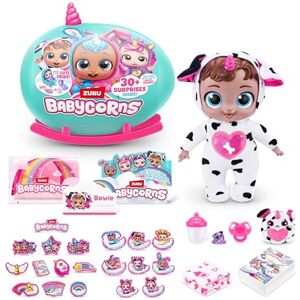 Babycorns Interactive Baby Doll Series 1 Large Puppy (Bowie) by ZURU with Lights and Sounds, Magical Babydolls, Surprise, Unboxing, Girls, Dolls, Story Babycorns Interactive Baby Doll Series 1 Large Puppy (Bowie) by ZURU with Lights and Sounds, Magical Babydolls, Surprise, Unboxing, Girls, Dolls, Story