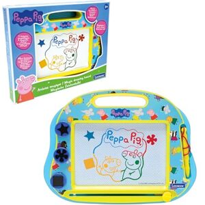 Lexibook , Peppa Pig, Multicoloured magic slate, 3 magnetic stamps and stylus included, Artistic and creative toy for drawing in colour, Blue/yellow, CRPP550 Lexibook , Peppa Pig, Multicoloured magic slate, 3 magnetic stamps and stylus included, Artistic and creative toy for drawing in colour, Blue/yellow, CRPP550