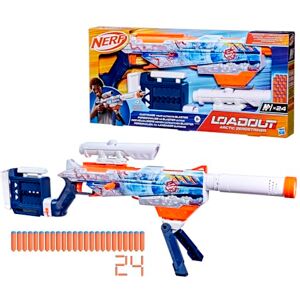 Hasbro Nerf Loadout Arctic Zerostriker Blaster with Scope, Stock, Barrel & Bipod Attachments, Toy Dart Blaster, 24 Official N1 Foam Darts, Combat Role Play for Kids, Perfect Toys for Boys & Girls Hasbro Nerf Loadout Arctic Zerostriker Blaster with Scope, Stock, Barrel & Bipod Attachments, Toy Dart Blaster, 24 Official N1 Foam Darts, Combat Role Play for Kids, Perfect Toys for Boys & Girls