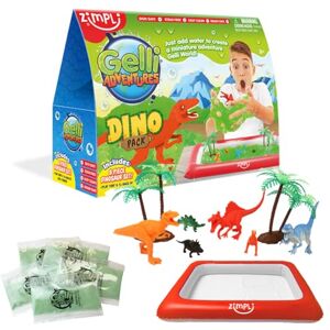 Zimpli Kids ZIMPLI Gelli Adventures Dino Pack, 5 Use, 8 x Dinosaur figures, Inflatable Play Tray, Dinosaur Playset for Boys & Girls, Educational Science Kit Zimpli Kids ZIMPLI Gelli Adventures Dino Pack, 5 Use, 8 x Dinosaur figures, Inflatable Play Tray, Dinosaur Playset for Boys & Girls, Educational Science Kit