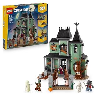 Lego Creator 3in1 Haunted Mansion Toy House Transforms into a Ghost Ship or a Train Set Incl. 5 Minifigures Creative Gift for 9+ Year Old Boys & Girls 31167 Lego Creator 3in1 Haunted Mansion Toy House Transforms into a Ghost Ship or a Train Set Incl. 5 Minifigures Creative Gift for 9+ Year Old Boys & Girls 31167