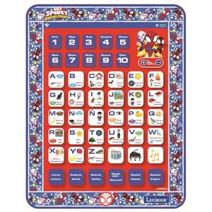 Lexibook , Spidey and His Amazing Friends, Educational Bilingual Learning Tablet, Toy to learn alphabet letters numbers words spelling and music, English/Spanish, Blue/red, JCPAD002SPi2 Lexibook , Spidey and His Amazing Friends, Educational Bilingual Learning Tablet, Toy to learn alphabet letters numbers words spelling and music, English/Spanish, Blue/red, JCPAD002SPi2