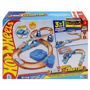 Hot Wheels Toy Car Track Set, Deluxe Building Box with Motorized Booster, 1:64 Scale Vehicle, Speed Snap Track, Boosted Jump Speedway, JDB49 Hot Wheels Toy Car Track Set, Deluxe Building Box with Motorized Booster, 1:64 Scale Vehicle, Speed Snap Track, Boosted Jump Speedway, JDB49
