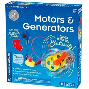 Thames & Kosmos Motors & Generators, Kids Science Kit, Learning Resources About Electric Motors and Electricity, STEM Toys for Science Experiments, Age 8+ Thames & Kosmos Motors & Generators, Kids Science Kit, Learning Resources About Electric Motors and Electricity, STEM Toys for Science Experiments, Age 8+