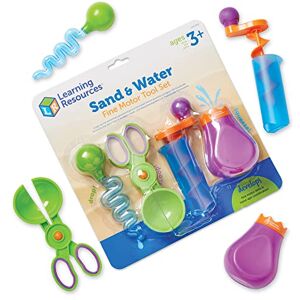 Learning Resources Sand & Water Fine Motor Set, Fine Motor and Sensory Toy, Sand Box Toys, 4 Pieces, Ages 3 4 5 Plus Learning Resources Sand & Water Fine Motor Set, Fine Motor and Sensory Toy, Sand Box Toys, 4 Pieces, Ages 3 4 5 Plus