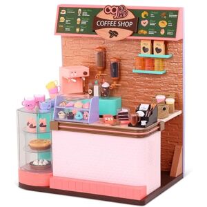 Our Generation Love U Latte Coffee Shop Playset Pretend Food Items 18-Inch Doll Accessories Imaginative Play Toy for Kids 3 Years + Our Generation Love U Latte Coffee Shop Playset Pretend Food Items 18-Inch Doll Accessories Imaginative Play Toy for Kids 3 Years +