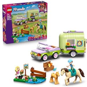 Lego Friends Horse & Baby Foal Trailer Horse Toy Playset w/Grooming Accessories, 4 Animal Figures, Car & 2 Mini Dolls Birthday Gift Idea for 7+ Year Old Girls 42695 Lego Friends Horse & Baby Foal Trailer Horse Toy Playset w/Grooming Accessories, 4 Animal Figures, Car & 2 Mini Dolls Birthday Gift Idea for 7+ Year Old Girls 42695