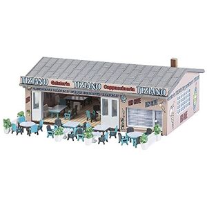 Faller Miniature Ice Cream Cafe Model Kit Accessory for Model Railway Hobbyists, All Ages, Unisex Adult Faller Miniature Ice Cream Cafe Model Kit Accessory for Model Railway Hobbyists, All Ages, Unisex Adult