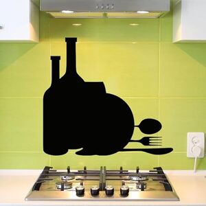 Ambiance Sticker Chalkboard Slate – Removable Adhesive Wall Stickers – Meal Design – H90 x L110 cm Ambiance Sticker Chalkboard Slate – Removable Adhesive Wall Stickers – Meal Design – H90 x L110 cm