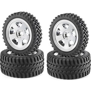 Carson 500900028 All Terrain 1: 10 Tyre/wheel set model making Accessory, Chrome Carson 500900028 All Terrain 1: 10 Tyre/wheel set model making Accessory, Chrome