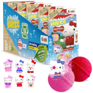 INKEE Hello Kitty Kids Bath Bomb Gift Set – 5 Bath Bombs with Surprise Toy Figures – Fun Bubble Bath Fizzies with Jojoba Oil and Watermelon Scent – Suitable for Children 3+ INKEE Hello Kitty Kids Bath Bomb Gift Set – 5 Bath Bombs with Surprise Toy Figures – Fun Bubble Bath Fizzies with Jojoba Oil and Watermelon Scent – Suitable for Children 3+
