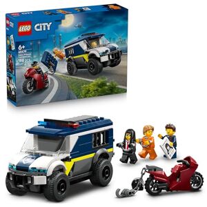 Lego City Police Prisoner Transport Van Toy Model Truck Kit w/Motorbike, 3 Minifigures & Removable Cell Door Birthday Gift Idea for 6+ Year Old Boys 60479 Lego City Police Prisoner Transport Van Toy Model Truck Kit w/Motorbike, 3 Minifigures & Removable Cell Door Birthday Gift Idea for 6+ Year Old Boys 60479