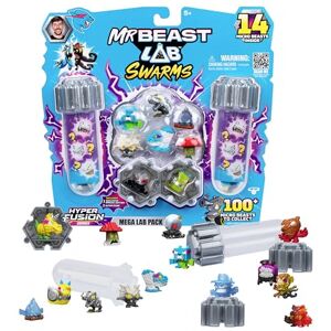 MRBEAST LAB Swarms Hyper Fusion Series, Avalanche Globe Collectibles, Collect Over 100 Unique Swarms, Mega Lab Pack with 14 Micro Beasts, 14 Stickers & 4 Fusion Caps, Fun for Kids & Fans MRBEAST LAB Swarms Hyper Fusion Series, Avalanche Globe Collectibles, Collect Over 100 Unique Swarms, Mega Lab Pack with 14 Micro Beasts, 14 Stickers & 4 Fusion Caps, Fun for Kids & Fans