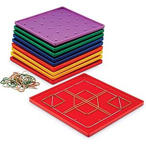 Learning Resources 5x5 Pin Geoboard (Set of 10) Learning Resources 5x5 Pin Geoboard (Set of 10)