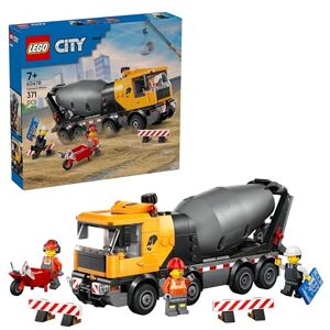 Lego City Cement Mixer Truck Toy Educational Construction Site Vehicle Model w/ 3 Minifigures, Rotating Drum & Pouring Function Birthday Gift Idea for 7+ Year Old Boys 60478 Lego City Cement Mixer Truck Toy Educational Construction Site Vehicle Model w/ 3 Minifigures, Rotating Drum & Pouring Function Birthday Gift Idea for 7+ Year Old Boys 60478