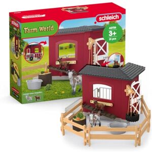 SCHLEICH Farm World – 31PC Goat Stable Playset with 2 Goat Figures and Accessories – Farm Animal Toys for Boys and Girls – Pretend Play Barn Toy for Imaginative Play Toddlers, Kids Ages 3+ 42726 SCHLEICH Farm World – 31PC Goat Stable Playset with 2 Goat Figures and Accessories – Farm Animal Toys for Boys and Girls – Pretend Play Barn Toy for Imaginative Play Toddlers, Kids Ages 3+ 42726