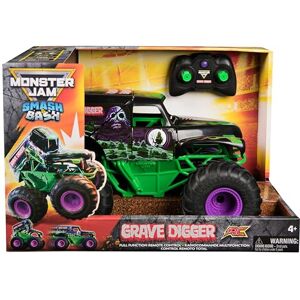Monster Cable , Official Smash & Bash Grave Digger Remote Control Indoor & Outdoor Vehicle, 1:15 Scale Repairable Monster Truck, Kids Toys for Boy and Girls Age 4 and up Monster Cable , Official Smash & Bash Grave Digger Remote Control Indoor & Outdoor Vehicle, 1:15 Scale Repairable Monster Truck, Kids Toys for Boy and Girls Age 4 and up
