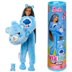 Barbie Cutie Reveal Care Bears Series Doll & Accessories Set with Grumpy Bear Plush Costume & 10 Surprises Including Color Change & Mini Bear, JCN96 Barbie Cutie Reveal Care Bears Series Doll & Accessories Set with Grumpy Bear Plush Costume & 10 Surprises Including Color Change & Mini Bear, JCN96