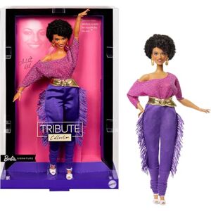 Barbie Signature Doll, Debbie Allen Tribute Collection Posable Doll with Off-Shoulder Top, Gold Belt, and Purple Fringe Pants with Leg Warmers, JBJ24 Barbie Signature Doll, Debbie Allen Tribute Collection Posable Doll with Off-Shoulder Top, Gold Belt, and Purple Fringe Pants with Leg Warmers, JBJ24