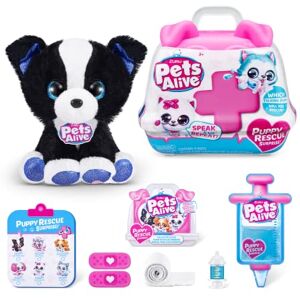 Pets Alive Pet Shop Surprise Series 3 Puppy Rescue Border Collie, Surprise Puppy Plush, Ultra Soft Plushies, Surprises Inside, Interactive Toy Pets with Electronic Speak and Repeat (Border Collie) Pets Alive Pet Shop Surprise Series 3 Puppy Rescue Border Collie, Surprise Puppy Plush, Ultra Soft Plushies, Surprises Inside, Interactive Toy Pets with Electronic Speak and Repeat (Border Collie)