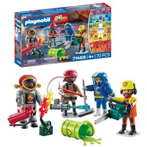 Playmobil 71468 My Figures: Fire Rescue, with personalised figures and detachable accessories, fun imaginative role-play, varied play sets suitable for children ages 5+ Playmobil 71468 My Figures: Fire Rescue, with personalised figures and detachable accessories, fun imaginative role-play, varied play sets suitable for children ages 5+