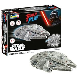 Revell 06566 Build & Play: Star Wars Millennium Falcon With Authentic Lights & Sounds 1:164 Scale Unbuilt Pre-coloured Click-Together Toy 18 Parts From 6 Years+ Revell 06566 Build & Play: Star Wars Millennium Falcon With Authentic Lights & Sounds 1:164 Scale Unbuilt Pre-coloured Click-Together Toy 18 Parts From 6 Years+