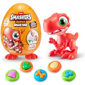 ZURU SMASHERS Smashers Junior Dino Dig Small Egg, Raptor, by ZURU 12+ Surprises, Dinosaur Preschool Toys, Build Construct Sensory Play 18 months 3 years (Raptor) ZURU SMASHERS Smashers Junior Dino Dig Small Egg, Raptor, by ZURU 12+ Surprises, Dinosaur Preschool Toys, Build Construct Sensory Play 18 months 3 years (Raptor)