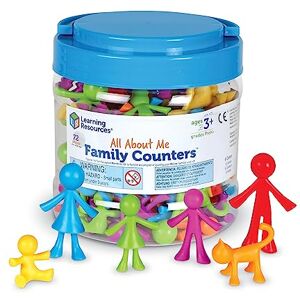 Learning Resources All about Me Family Counters, Set of 72, Ages 3+, SEL, Sensory Skills,Color Recognition Learning Resources All about Me Family Counters, Set of 72, Ages 3+, SEL, Sensory Skills,Color Recognition