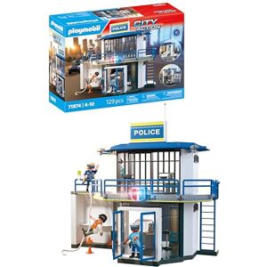 Playmobil Action Heroes Police Station with Investigation Room Action-packed police toy Encourages creativity & detective skills For children aged 4 and over 71874 Playmobil Action Heroes Police Station with Investigation Room Action-packed police toy Encourages creativity & detective skills For children aged 4 and over 71874