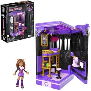 Mega Brands MEGA Monster High Action Figure Building Set Clawdeen's Boo-k Den with 299 Pieces, Book Nook for Collectors, HXM32 Mega Brands MEGA Monster High Action Figure Building Set Clawdeen's Boo-k Den with 299 Pieces, Book Nook for Collectors, HXM32