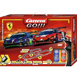 Carrera GO!!! 20062575UK Ferrari Power Racing Race Track Set 1:43 Scale 8.6 Metres With Licensed Ferrari 296 GT3 Cars Slot Cars Suitable from 6 Years+ Carrera GO!!! 20062575UK Ferrari Power Racing Race Track Set 1:43 Scale 8.6 Metres With Licensed Ferrari 296 GT3 Cars Slot Cars Suitable from 6 Years+