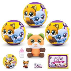 5 Surprise Plushy Pets Series 2, 3 Capsule, By ZURU, Collectible Mystery Capsule, Plushy, Pet Adoption, Toy for Girls, Kids, Teens (3 Capsule) 5 Surprise Plushy Pets Series 2, 3 Capsule, By ZURU, Collectible Mystery Capsule, Plushy, Pet Adoption, Toy for Girls, Kids, Teens (3 Capsule)