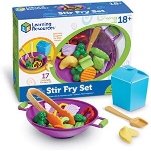 Learning Resources New Sprouts Stir Fry Set, Pretend Play Toy for Toddlers, Preschool Learning Toys, Kitchen Play Toys for Kids Learning Resources New Sprouts Stir Fry Set, Pretend Play Toy for Toddlers, Preschool Learning Toys, Kitchen Play Toys for Kids