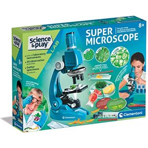 Clementoni - Super Microscope Set: Scientific Experiments Kit for Kids, Magnify Up to 1200x! (8+ Years) Clementoni - Super Microscope Set: Scientific Experiments Kit for Kids, Magnify Up to 1200x! (8+ Years)