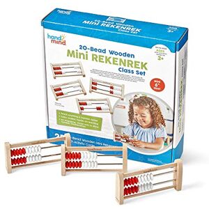 hand2mind Learning Resources Mini 20 Bead Wooden Rekenrek Class Set, Abacus for Maths, Counting Rack, Counters for Kids, Educational Toys, Classroom Supplies (Set of 25) hand2mind Learning Resources Mini 20 Bead Wooden Rekenrek Class Set, Abacus for Maths, Counting Rack, Counters for Kids, Educational Toys, Classroom Supplies (Set of 25)