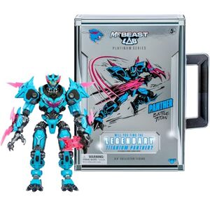 MRBEAST LAB Platinum Series 6.5” (16.5cm) Panther Battle Titan Collector Figure, Extreme Detailing, Premium Packaging, 35 Points Of Articulation, Will You Discover A Legendary Titanium Panther? MRBEAST LAB Platinum Series 6.5” (16.5cm) Panther Battle Titan Collector Figure, Extreme Detailing, Premium Packaging, 35 Points Of Articulation, Will You Discover A Legendary Titanium Panther?