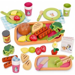Bluey Dine In with Wooden Toy Set 32-Piece Role-Play Kit with Magic Asparagus, Plates & Utensils Imaginative Pretend Play for Kids FSC Certified, Ages 3+ Bluey Dine In with Wooden Toy Set 32-Piece Role-Play Kit with Magic Asparagus, Plates & Utensils Imaginative Pretend Play for Kids FSC Certified, Ages 3+