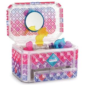 VTech Mosaic Magic Lights Jewellery Box, Mosaic Craft Kit, 210+ Mosaic Tiles Included, Light Up and Sound Effects, Crafting Kit, Creative Toy, For Ages 5, 6, 7+ Years, English Version VTech Mosaic Magic Lights Jewellery Box, Mosaic Craft Kit, 210+ Mosaic Tiles Included, Light Up and Sound Effects, Crafting Kit, Creative Toy, For Ages 5, 6, 7+ Years, English Version