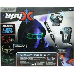 SpyX Night Ops Kit for Kids 4 Piece Set for Spy Missions in the Dark Includes Night Ops Glasses, Invisible Ink Pen, Micro Listener, Motion Alarm, 6+ Years SpyX Night Ops Kit for Kids 4 Piece Set for Spy Missions in the Dark Includes Night Ops Glasses, Invisible Ink Pen, Micro Listener, Motion Alarm, 6+ Years