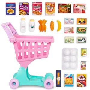 Battat Play Circle Shopping Cart – Toy Food – Play Kitchen For Toddlers- Pretend Play- Shopping Day Grocery Cart- 2 years + Battat Play Circle Shopping Cart – Toy Food – Play Kitchen For Toddlers- Pretend Play- Shopping Day Grocery Cart- 2 years +