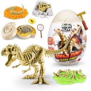 Robo Alive Mega Dino Fossil Find T-Rex, STEM, Robotic Toy, Dinosaur Explorer Kit, Fossil Dig Kit, Collectible Dinosaur Fossils (T-Rex) Robo Alive Mega Dino Fossil Find T-Rex, STEM, Robotic Toy, Dinosaur Explorer Kit, Fossil Dig Kit, Collectible Dinosaur Fossils (T-Rex)