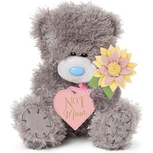 Me To You Tatty Teddy 'No.1 Mum' Plush Bear On Gift Plinth 15cm High Official Mother's Day Collection, Blue,grey Me To You Tatty Teddy 'No.1 Mum' Plush Bear On Gift Plinth 15cm High Official Mother's Day Collection, Blue,grey