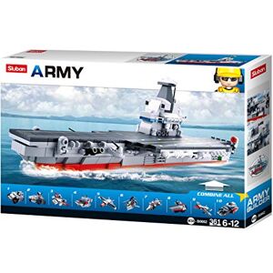 Sluban -Army-10 in 1 Aircraft Carrier (Gift Box Packing) 361pcs, M38-B0662, Multi-Colour Sluban -Army-10 in 1 Aircraft Carrier (Gift Box Packing) 361pcs, M38-B0662, Multi-Colour