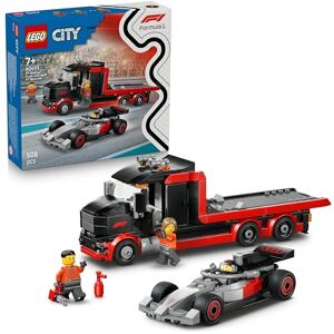 Lego City F1 Display Truck w/Audi F1 Race Car Toy Model Kit w/ 3 Minifigures & Vehicle Lifting Function Gift Idea for 7+ Year Old Boys & Motorsport Fans 60493 Lego City F1 Display Truck w/Audi F1 Race Car Toy Model Kit w/ 3 Minifigures & Vehicle Lifting Function Gift Idea for 7+ Year Old Boys & Motorsport Fans 60493